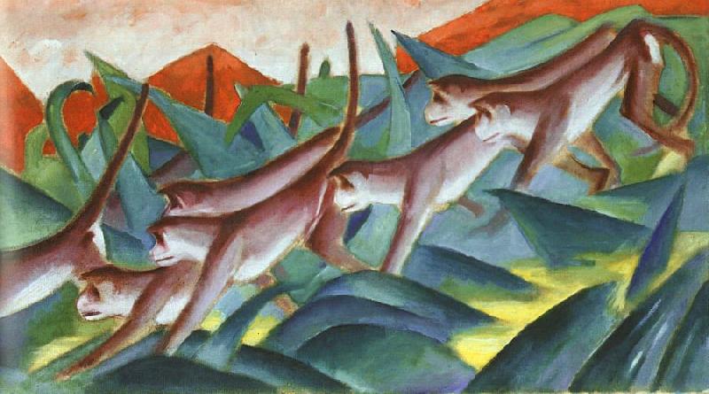 Franz Marc Monkey Frieze oil painting picture